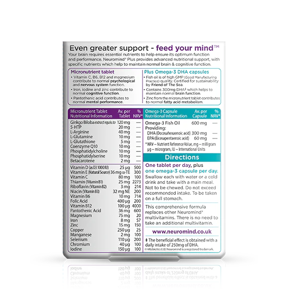 Vitabiotics Neuromind Plus DHAE - Image 3